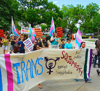 Photo of trans rights demonstration
