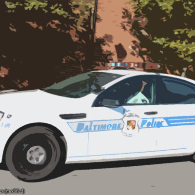 Photo of Baltimore police car