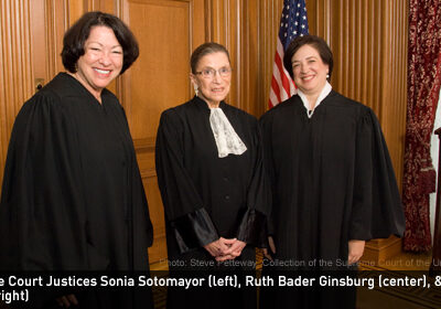 Justices Sonia Sotomayor, Ruth Bader Ginsburg, & Elena Kagan. Photo: S. Petteway