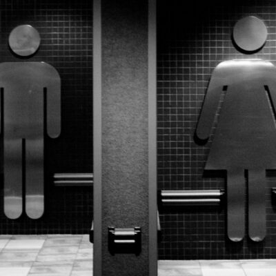 Male female bathroom signs
