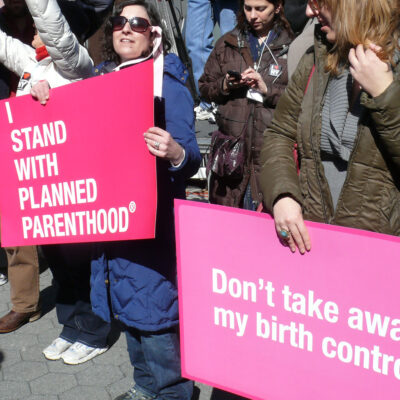 Protesters Stand with Planned Parenthood