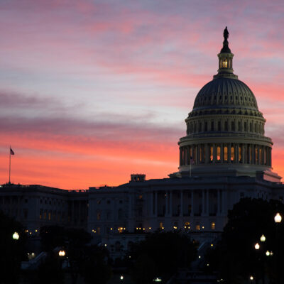 US Capitol Building at Sunset. Photo: Architect of the Capitol