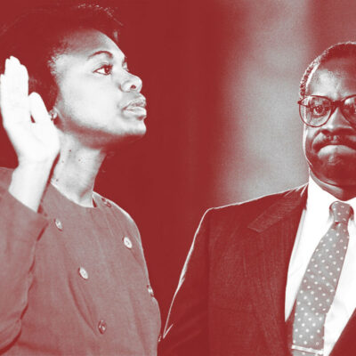 Anita Hill and Clarence Thomas