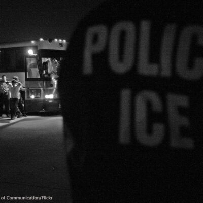 An ICE removal of undocumented immigrants