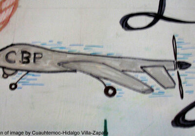 Drone Drawing by Cuauhtemoc-Hidalgo Villa-Zapata
