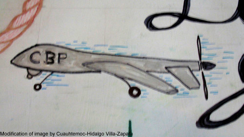 Drone Drawing by Cuauhtemoc-Hidalgo Villa-Zapata