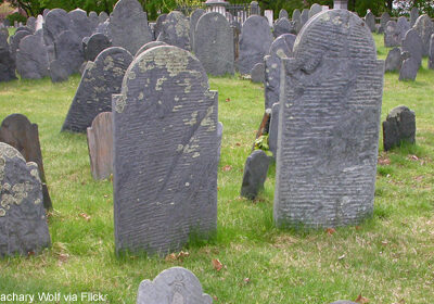 Photo of old gravestones