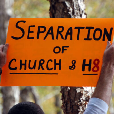 Separation of church and H8. Photo: James Willamor/Flickr