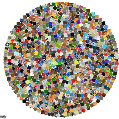 Circular mosaic pattern