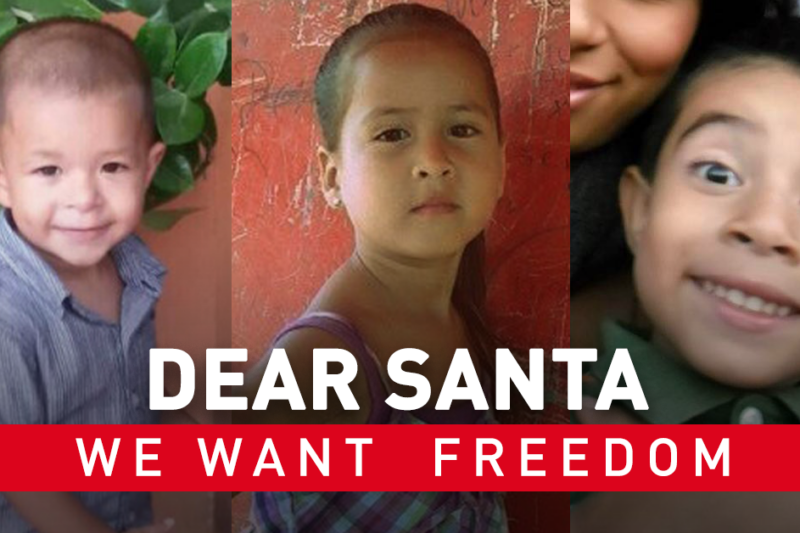Dear Santa we want freedom