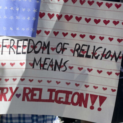 Freedom of religion means every religion
