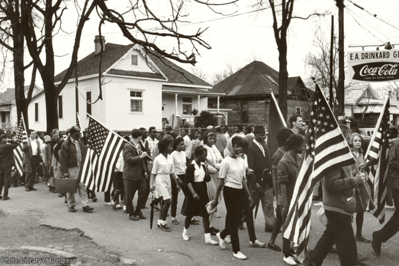 Voting rights marches in Selma, Alabama, in 1965