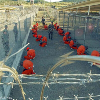 Prisoners at Guantanamo
