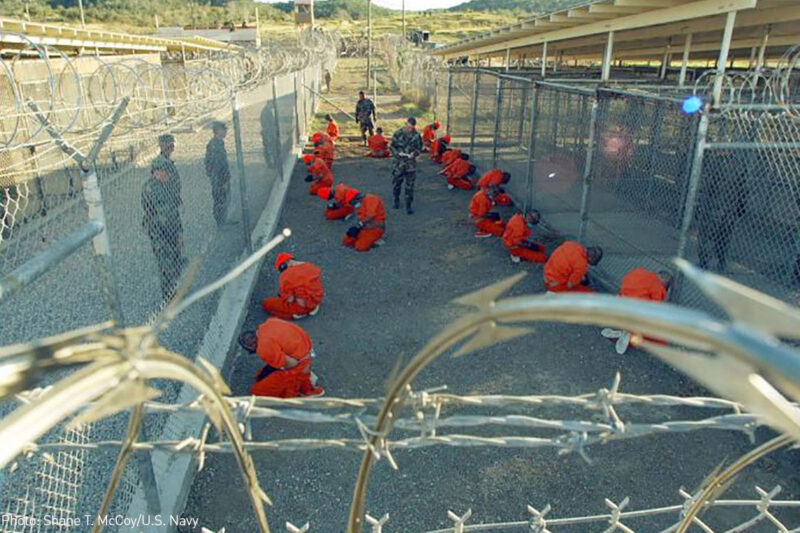 Prisoners at Guantanamo