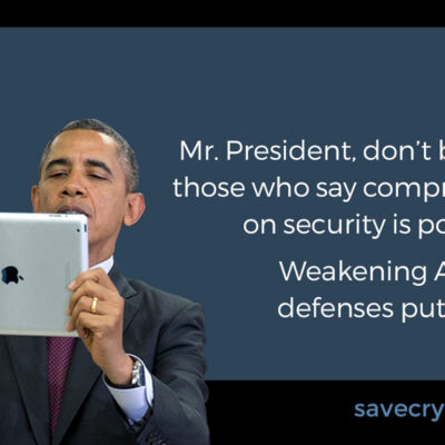 President Obama on an iPad
