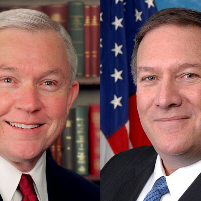 Sen. Jeff Sessions and Rep. Mike Pompeo