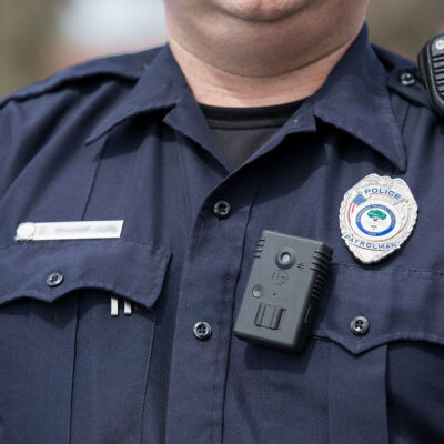 Body Camera on Police Officer