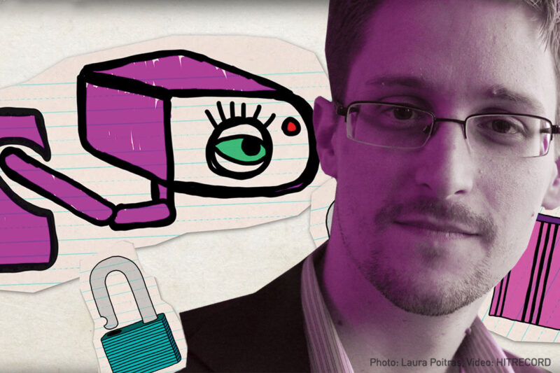 Edward Snowden illustration video
