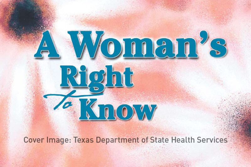 A Woman's Right to Know