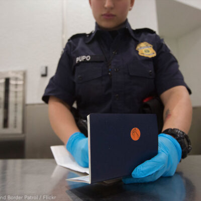 CBP Agent with Passport