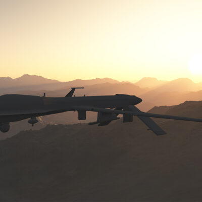 Drone over Desert