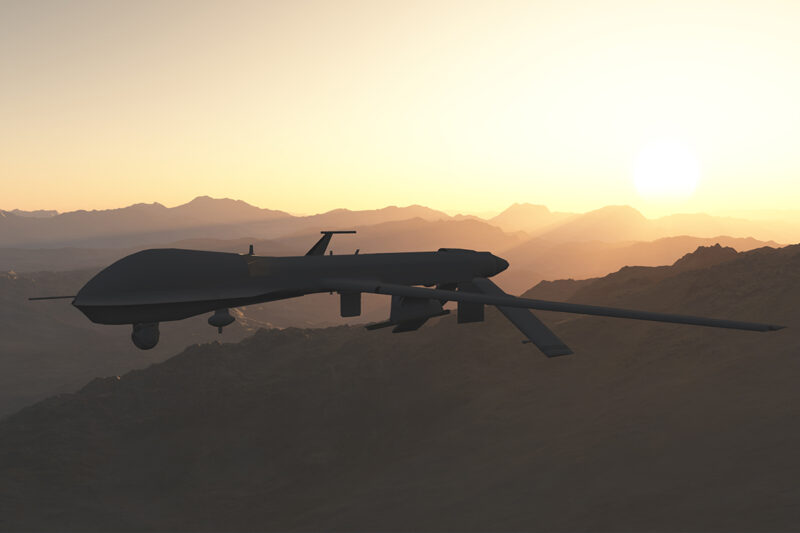 Drone over Desert