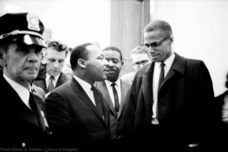 Martin Luther King + Malcolm X