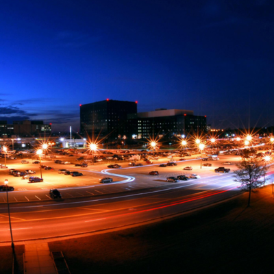 NSA Building at night