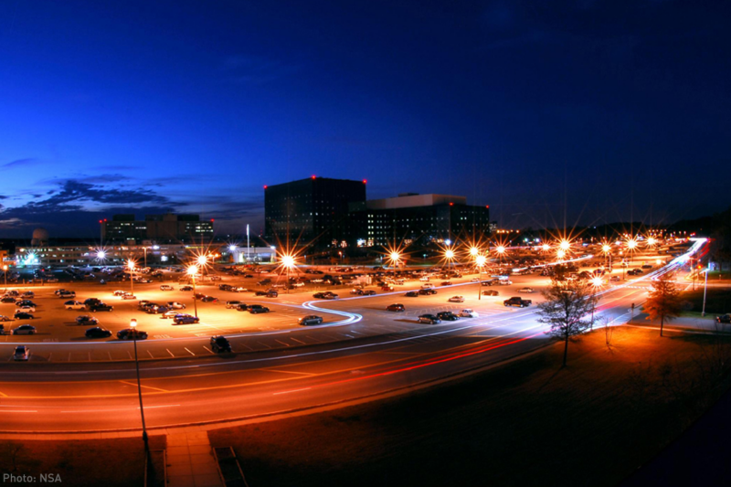 NSA Building at night