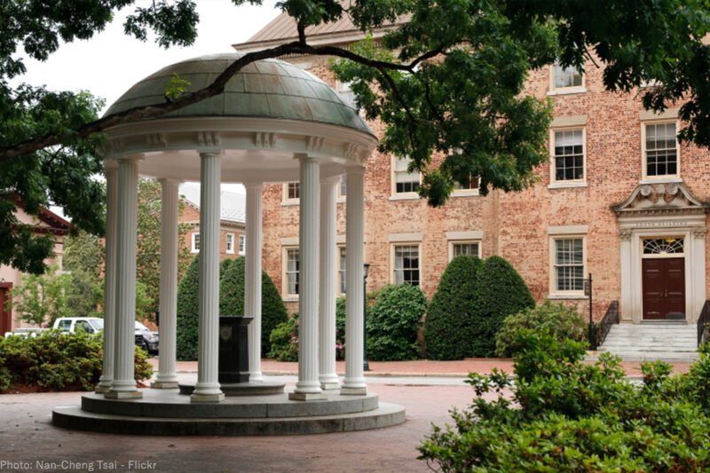 UNC Old Well on campus