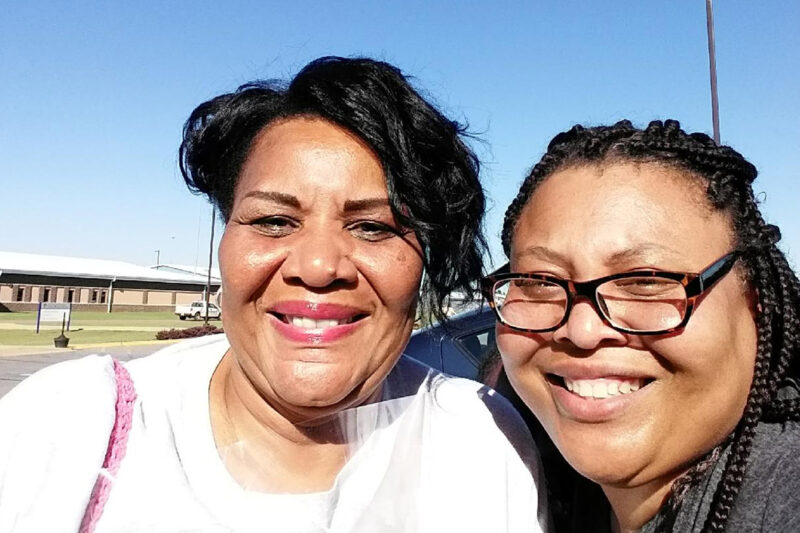 Alice Marie Johnson and her daughter