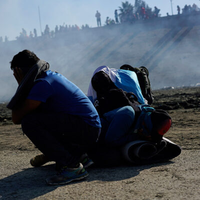 Tear gas used at the border