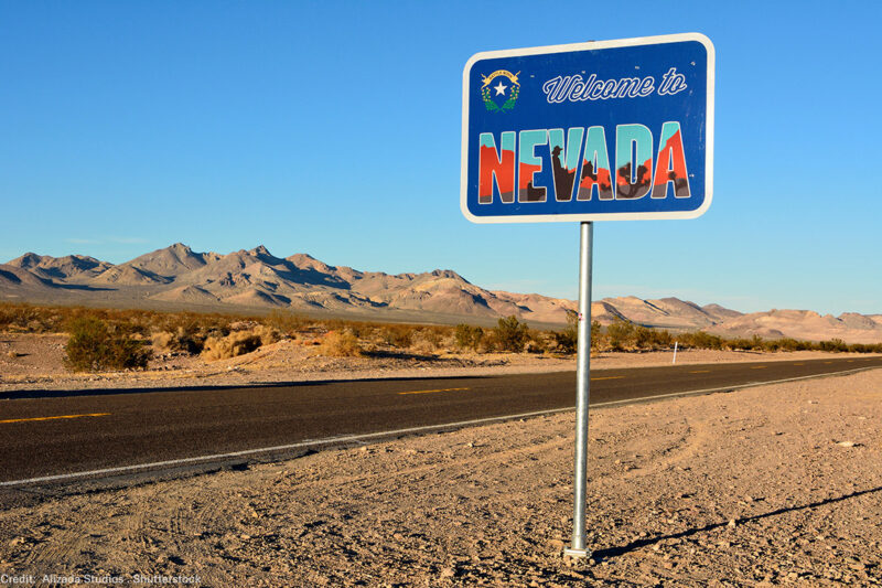 Nevada Welcome Sign