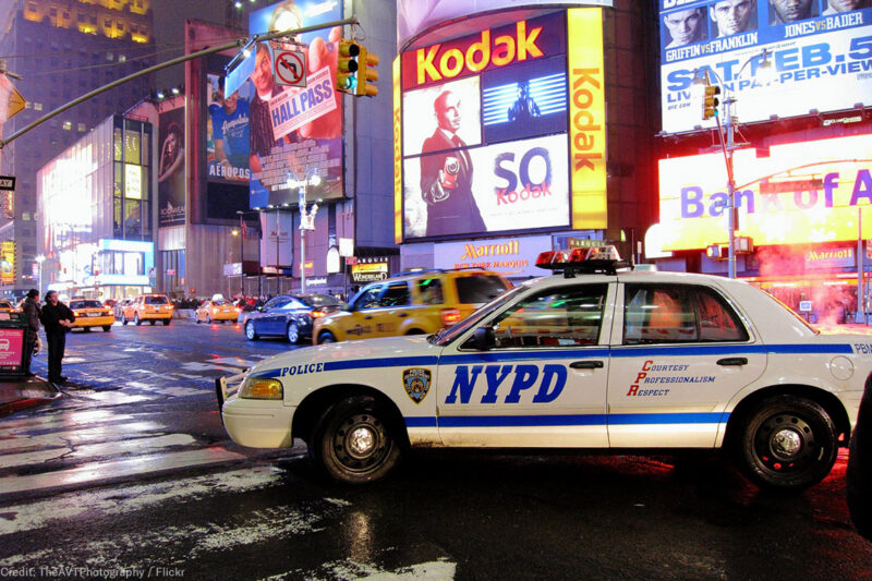 NYPD Car in Time Square