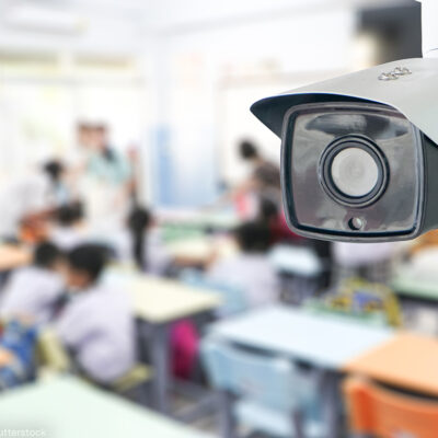 Surveillance camera in a classroom