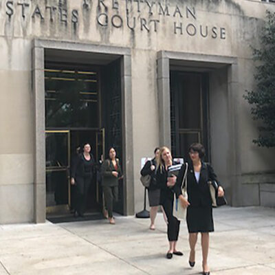 ACLU Lawyers leaving the court house