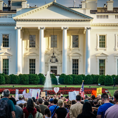Protest outside of the White House