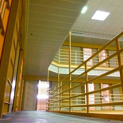 Empty cells at Arkansas Department of Correction prison in Malvern, Ark.