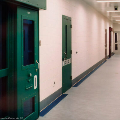 Hallway of detention center