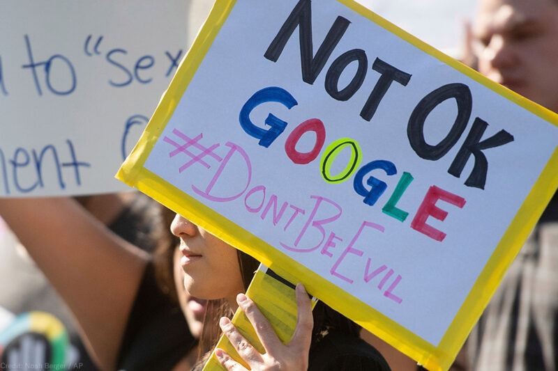 Workers protest against Google's handling of sexual misconduct allegations