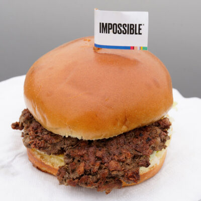 The Impossible Burger, a plant-based burger
