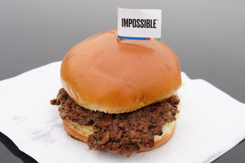 The Impossible Burger, a plant-based burger