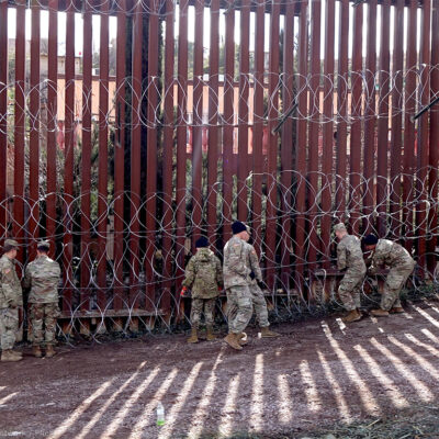 US-Mexico Border Wall in Nogales, Arizona