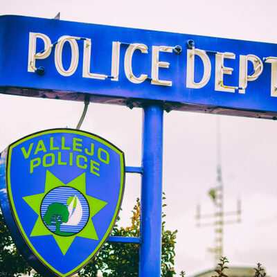 Vallejo police sign