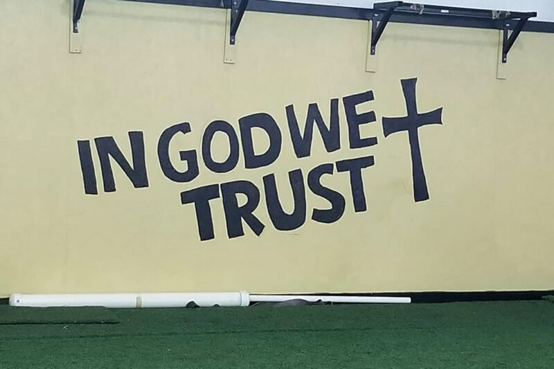 "In God We Trust" mural