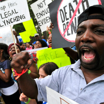 Protest of the execution of Troy Davis