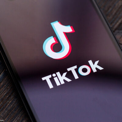 TikTok loading on a smart phone screen.