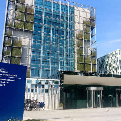International Criminal Court in Den-Hagg, Netherlands.