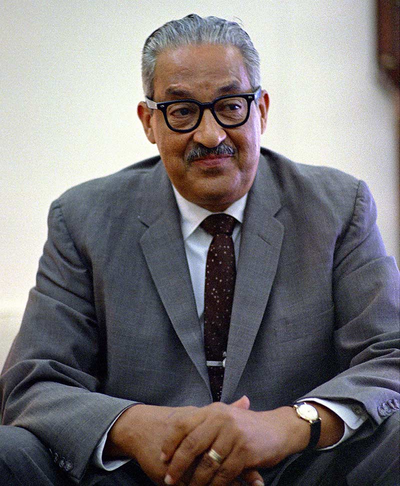 Thurgood Marshall in the White House, June 1967, the year he was appointed to the U.S. Supreme Court.