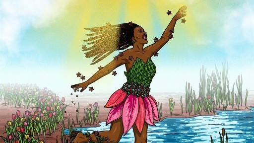 A colorful illustration interpreting Black joy.